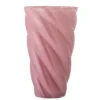 Bloomingville Callo Vase Rose aus Glas