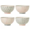 Bloomingville Cécile Schale, Rose, Steingut 4er-Set