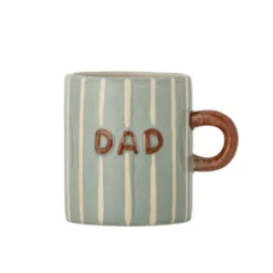 Bloomingville Cherish Becher DAD aus Steingut, Blau – Handbemalt