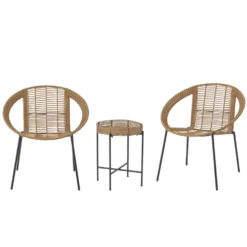Bloomingville Dudine Garten Lounge-Set, Polyrattan