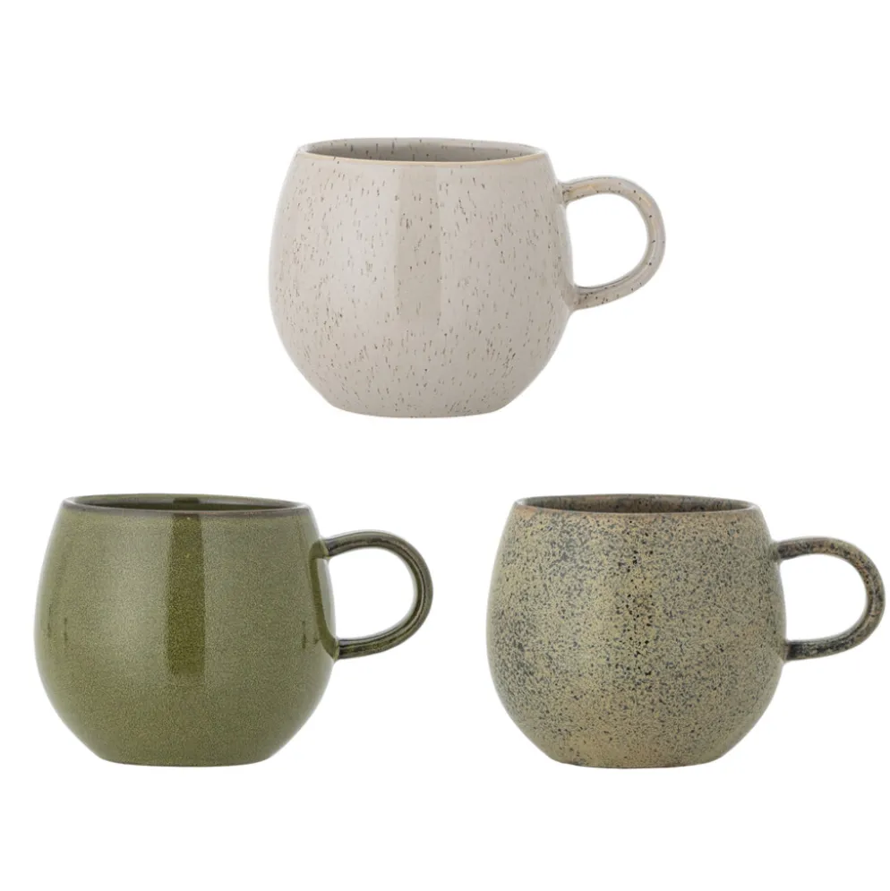 Bloomingville 3er-Set Becher Addison Grün