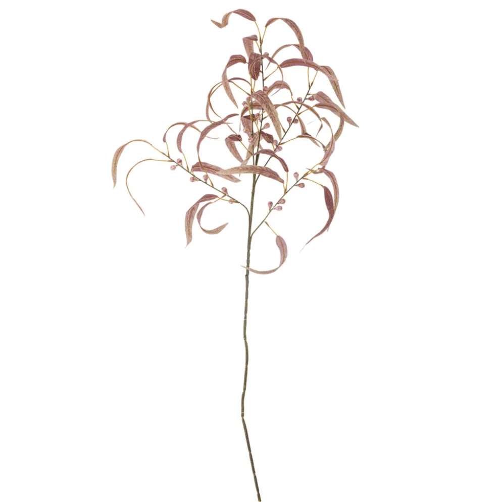 Bloomingville Eucalyptus Stiel, Rot, Kunstpflanze
