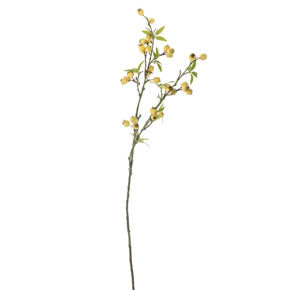 Bloomingville Hawthorn Zweig, Gelb, Künstliche Blume