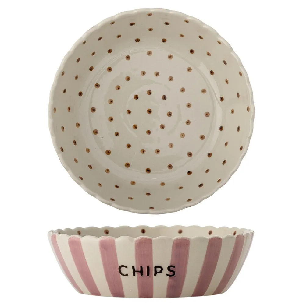 Bloomingville Hygge Chips-Schale aus Steingut