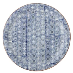 Bloomingville Karine Servierplatte Ø 35 cm aus blauem Steingut
