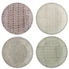 Bloomingville Karine Speiseteller 4er-Set, Bunt Steingut