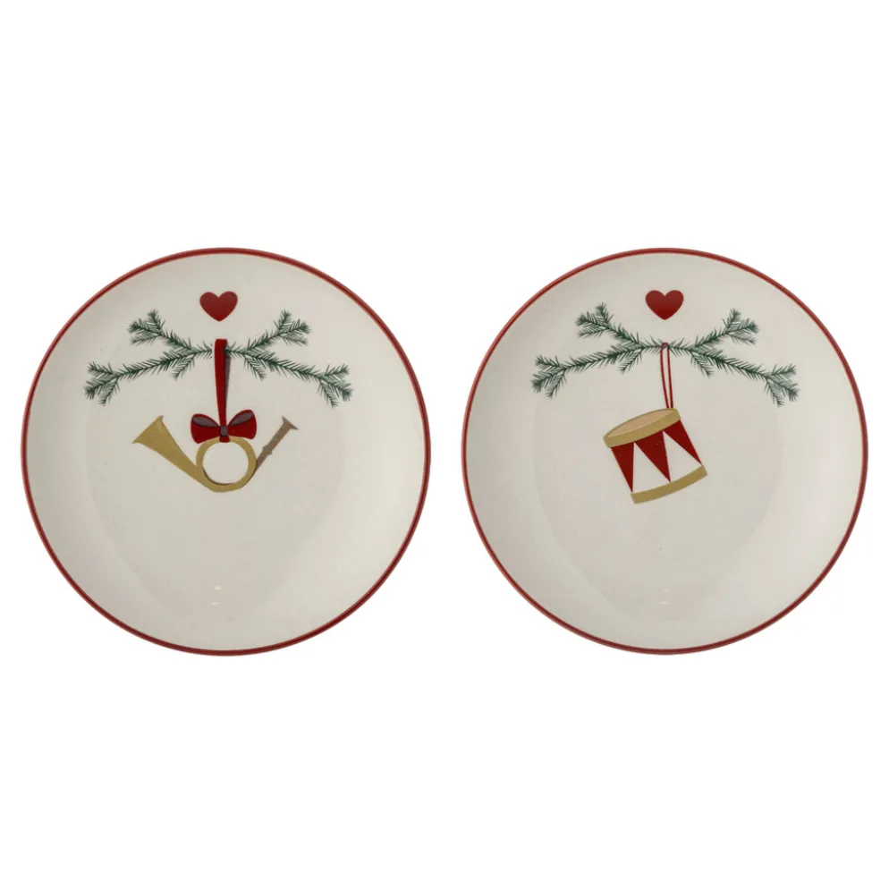 Bloomingville Kleine Weihnachtsteller Yule 2er
