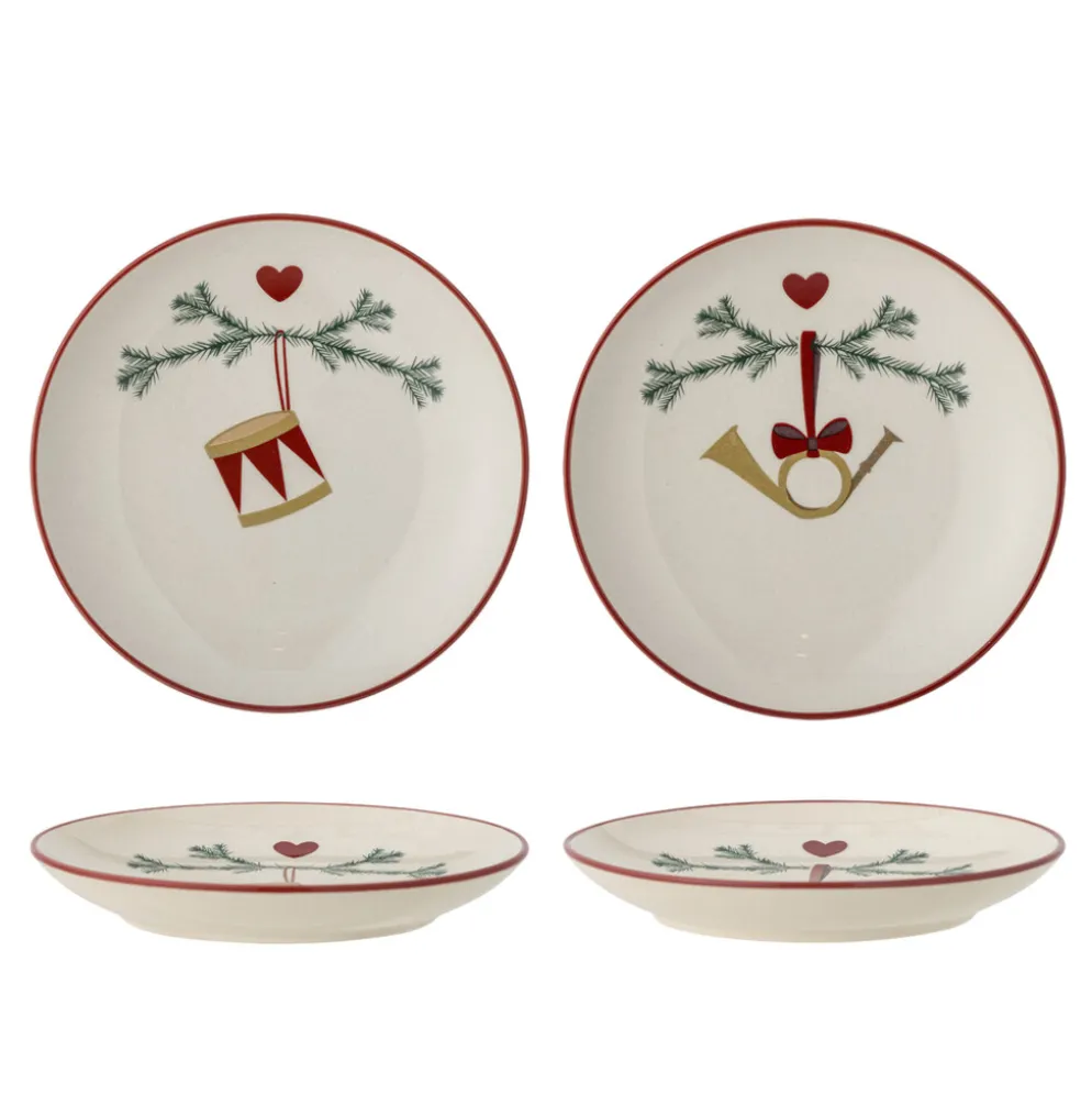 Bloomingville Kleine Weihnachtsteller Yule 2er