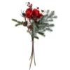 Bloomingville Künstlicher Blumenstrauß Rubia in Rot (Ø 45 cm)