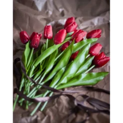Bloomingville Künstlicher Tulpenstrauß Tulip in Weiß