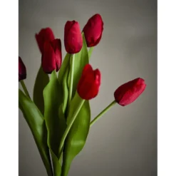 Bloomingville Künstlicher Tulpenstrauß Tulip in Weiß