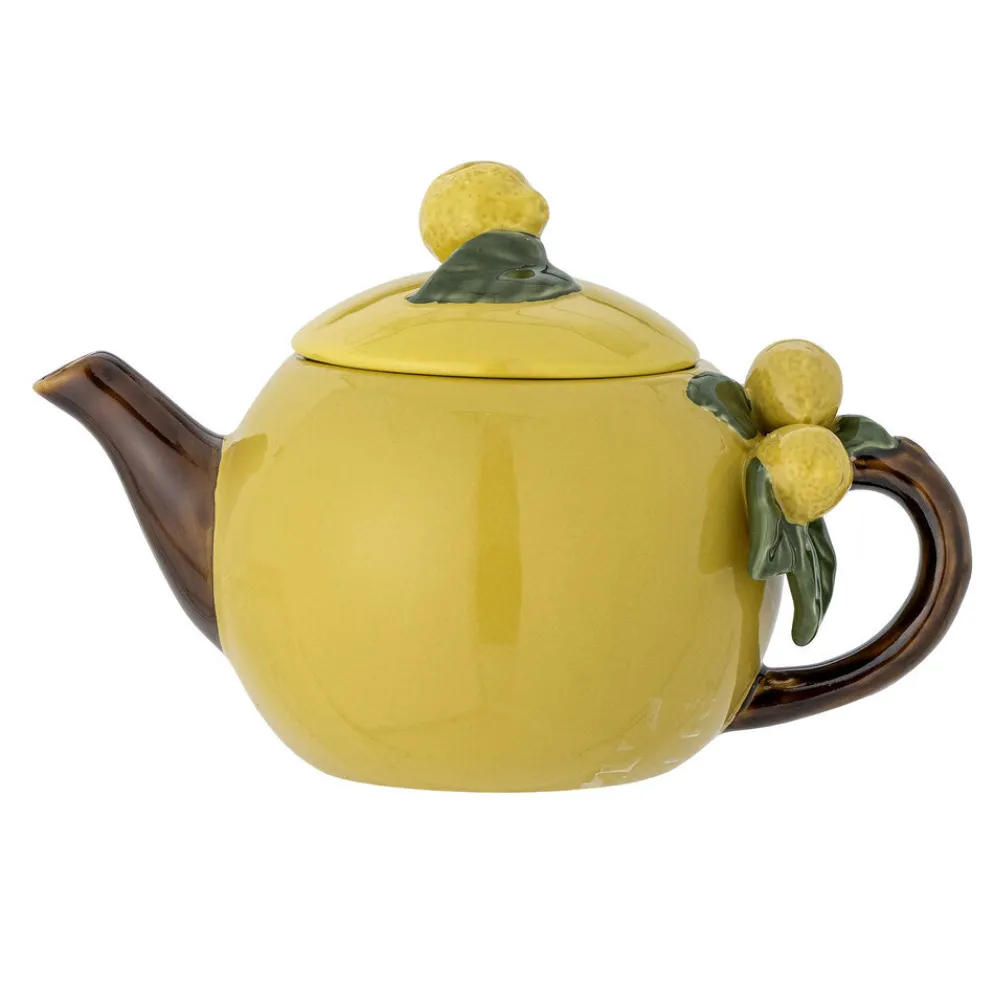 Bloomingville Limone Teekanne, Gelb, Steingut