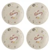 Bloomingville Mary Teller 4er-Set Weihnachten Steingut Ø 16 cm