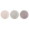 Bloomingville Maya Teller, Violett, Steingut 3er-Set