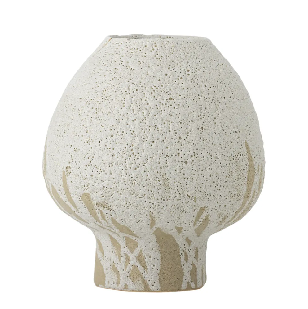Bloomingville Morag Vase, Natur, Steingut