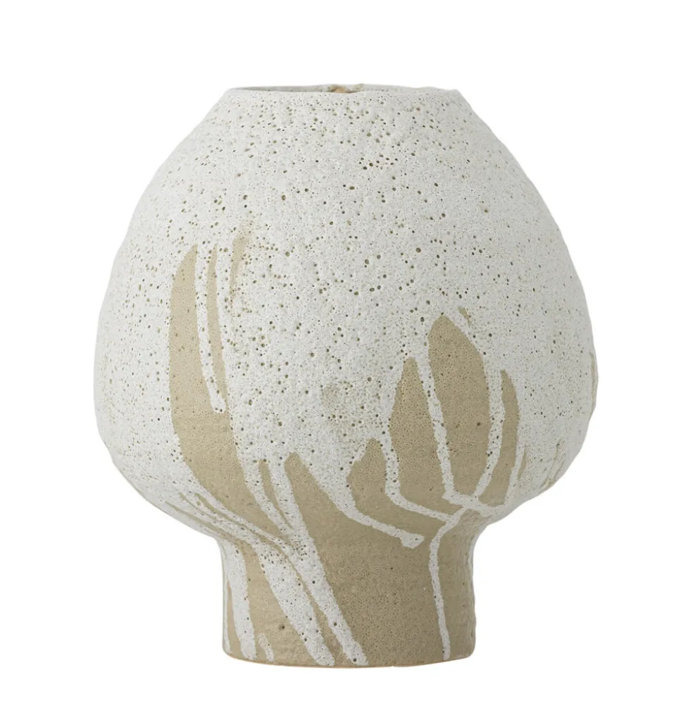 Bloomingville Morag Vase, Natur, Steingut
