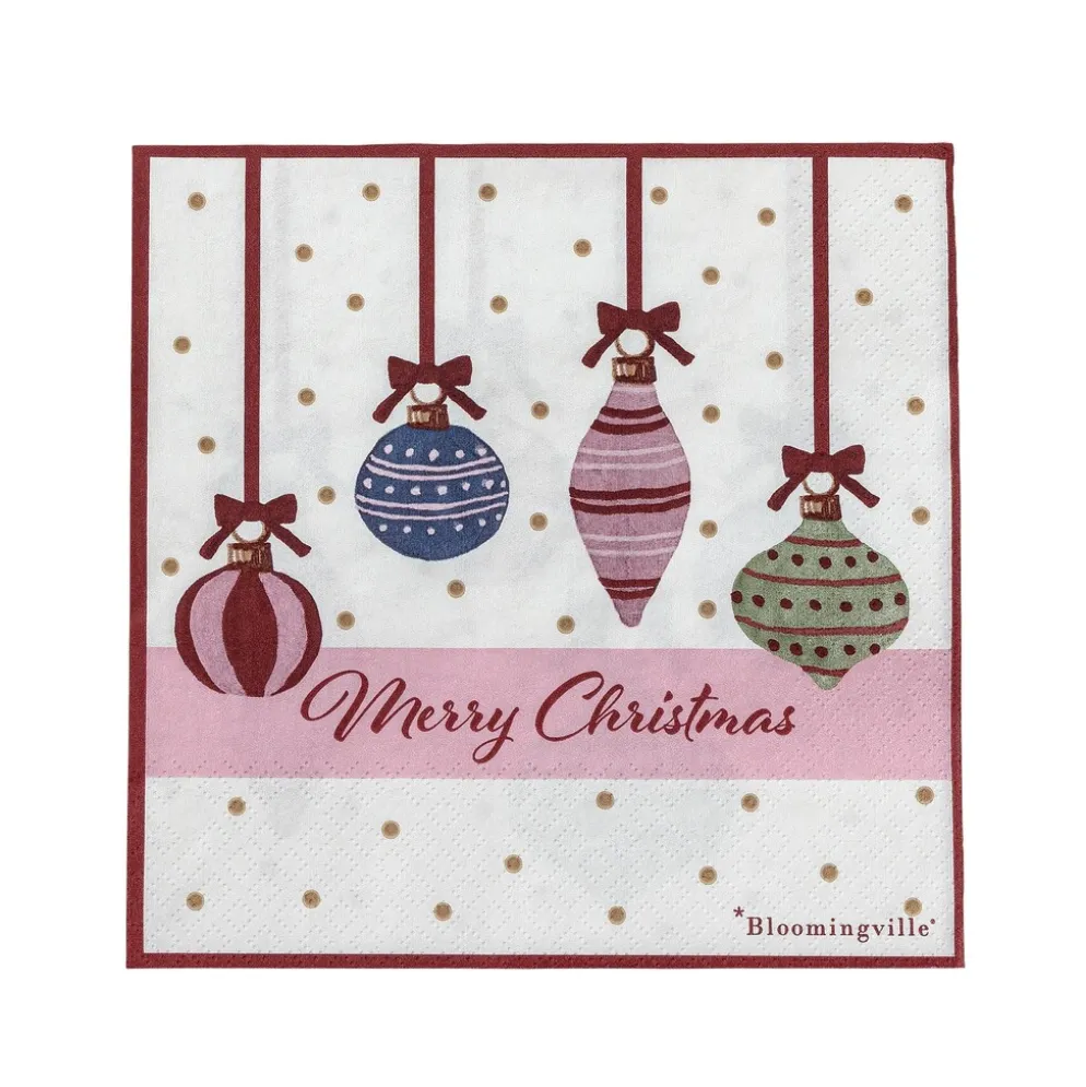 Bloomingville Ornamentia Weihnachtliche Papierservietten (20er-Set)