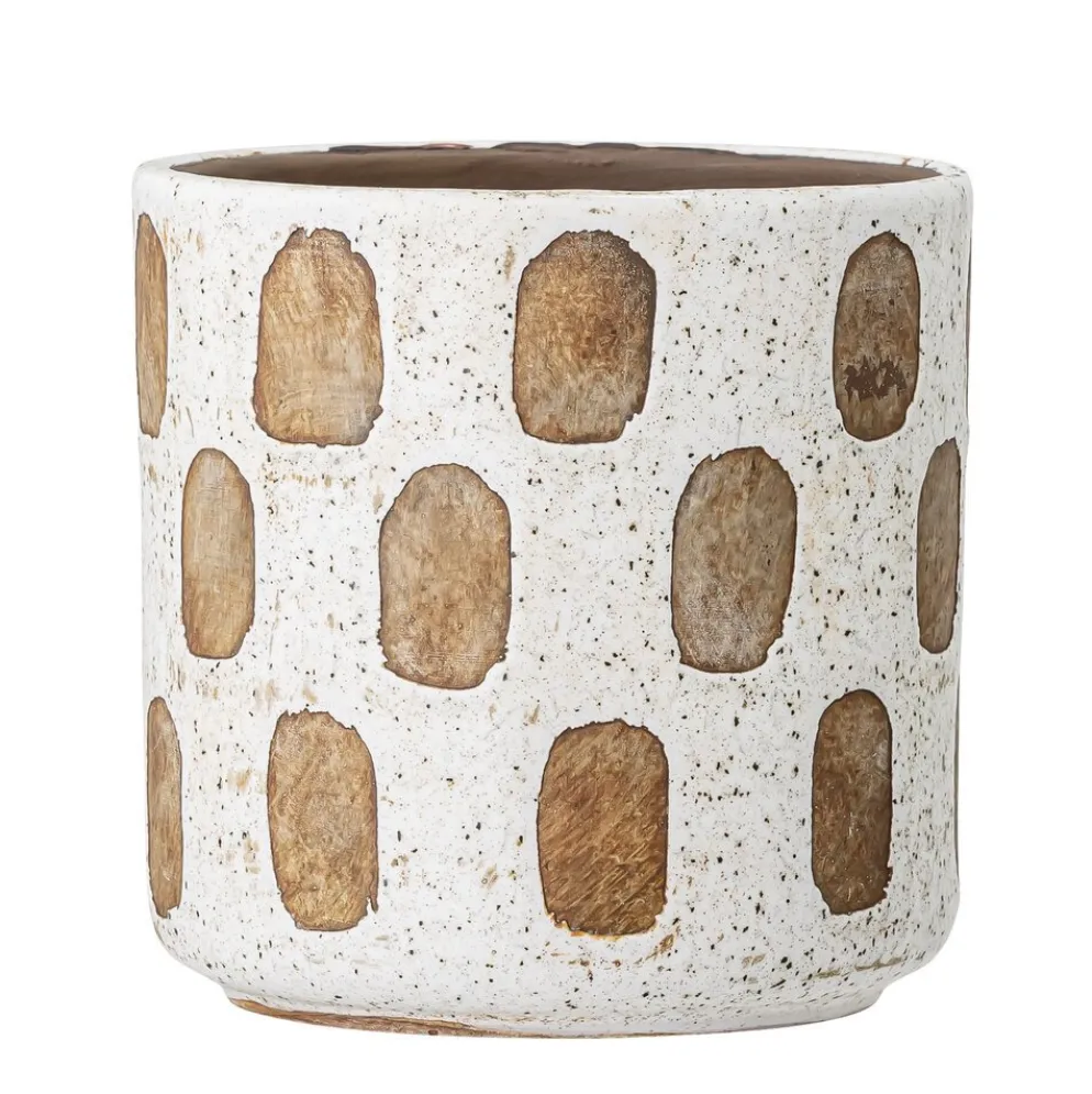 Bloomingville Pflanztopf Avo weiss aus Terrakotta