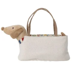 Bloomingville Soft Toy Hund mit Tasche Hilena