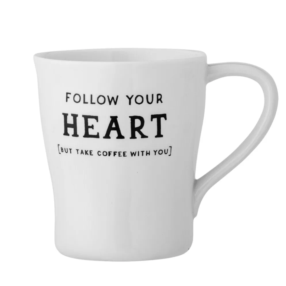 Bloomingville Tasse Wendy mit Schrift, Steingut