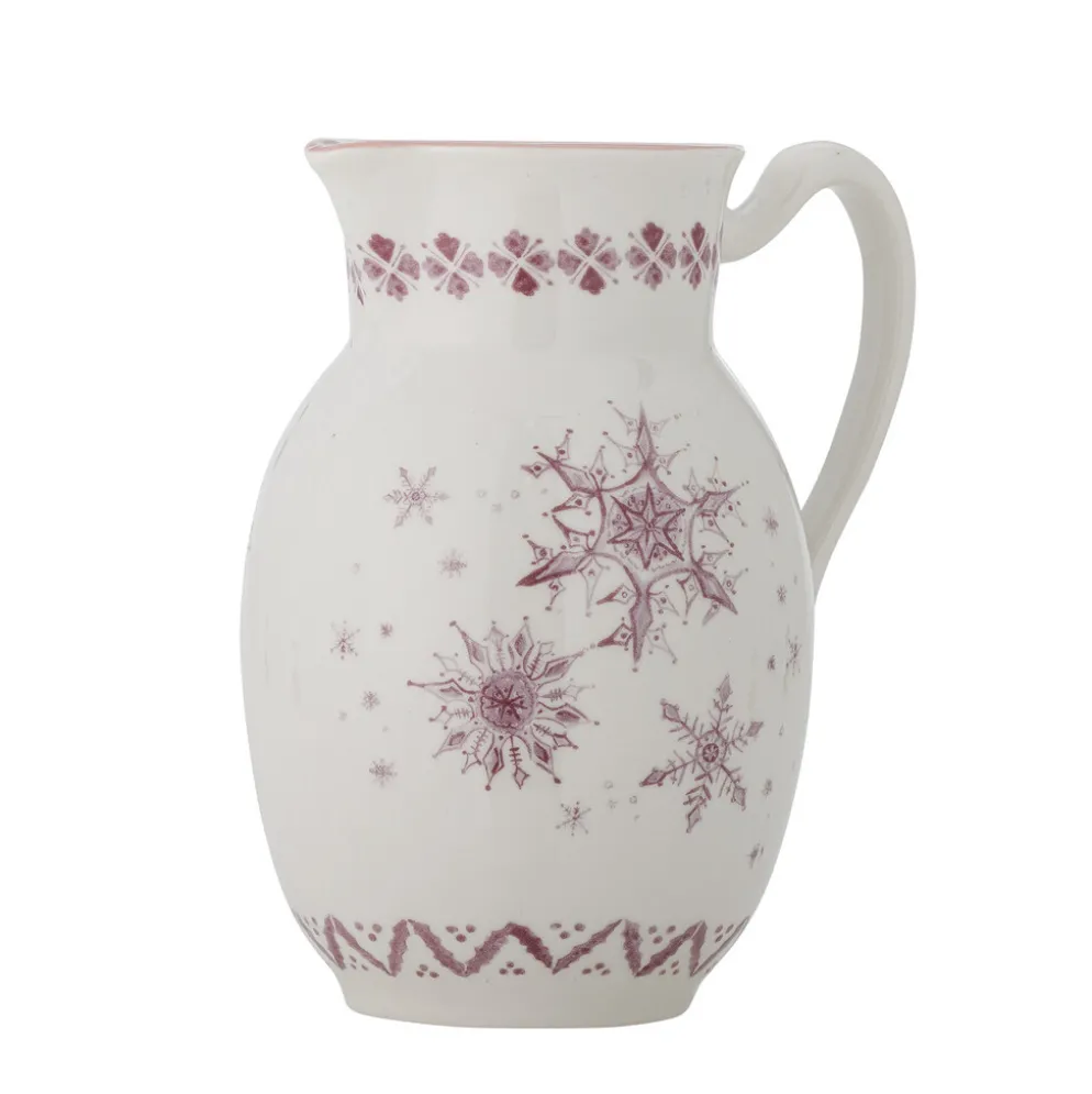 Bloomingville Wonderland Krug Rose Steingut, Weihnachtsgeschirr