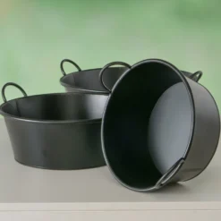 Boltze Übertopfe-Set Jackson Black 3er