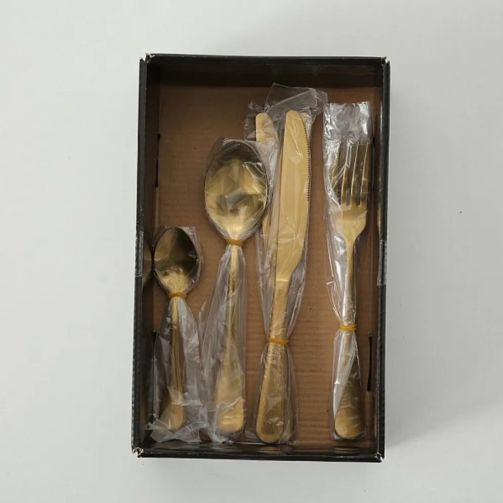 Boltze Besteckset Landlord 16 teilig gold