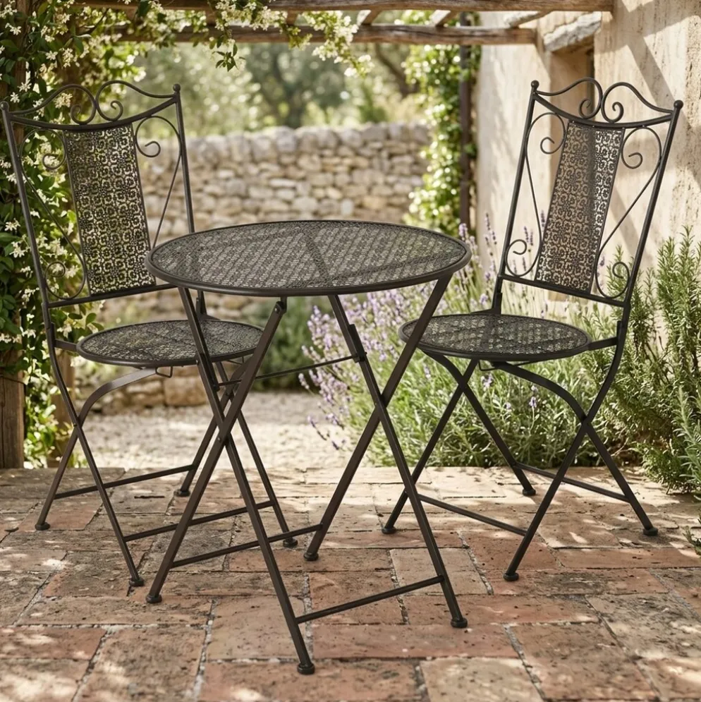 Boltze Bistroset Broder Tisch und Stühle