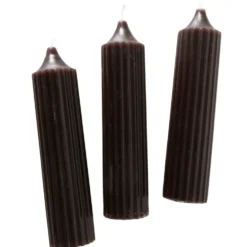 Boltze Dicke Stabkerzen Riffly Ø 3,5 cm, 3er Set