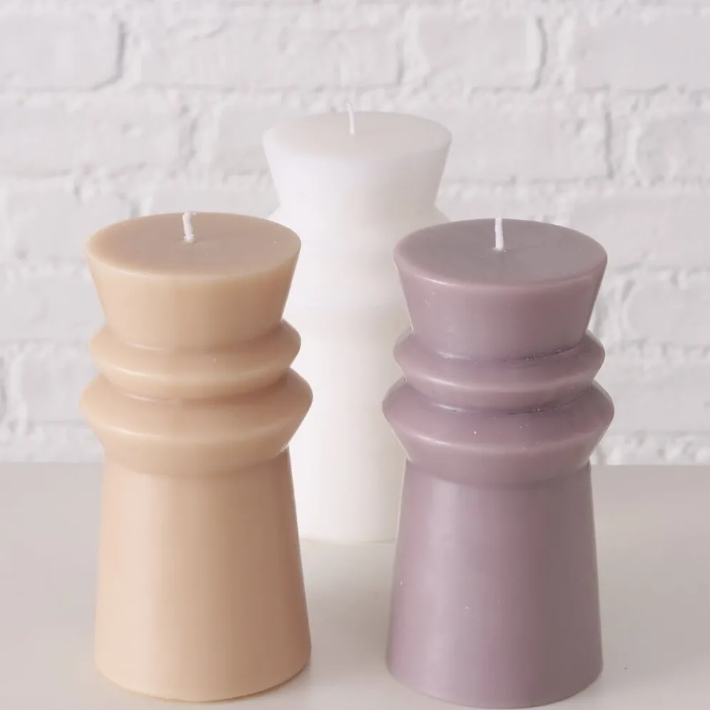 Boltze 3er Set Kerze in Sonderformen
