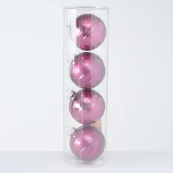 Boltze Große Weihnachtskugeln Ø 10 cm, 4 tlg