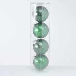 Boltze Große Weihnachtskugeln Ø 10 cm, 4 tlg