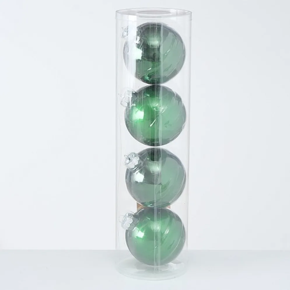 Boltze Große Weihnachtskugeln Ø 10 cm, 4 tlg