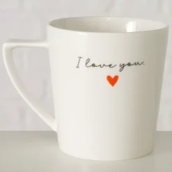 Boltze Keramikbecher Heartful mit Henkel