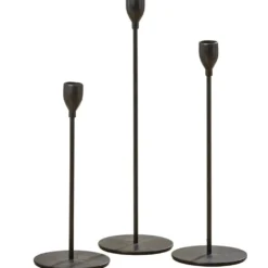 Boltze Kerzenhalter Malte Eisen 3er