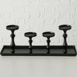 Boltze Kerzenleuchter Furo schwarz