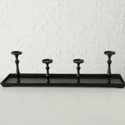 Boltze Kerzenleuchter Furo schwarz