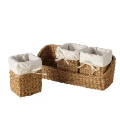 Boltze Kleines Körbe Set Sophy aus Seegras, 4 tlg.