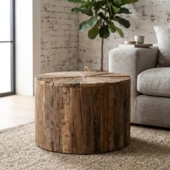 Boltze Rustikaler Holz Couchtisch, Beistelltisch Sevali