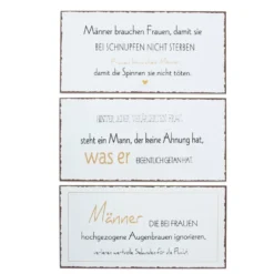 Boltze Schilder Männer, 3er Set