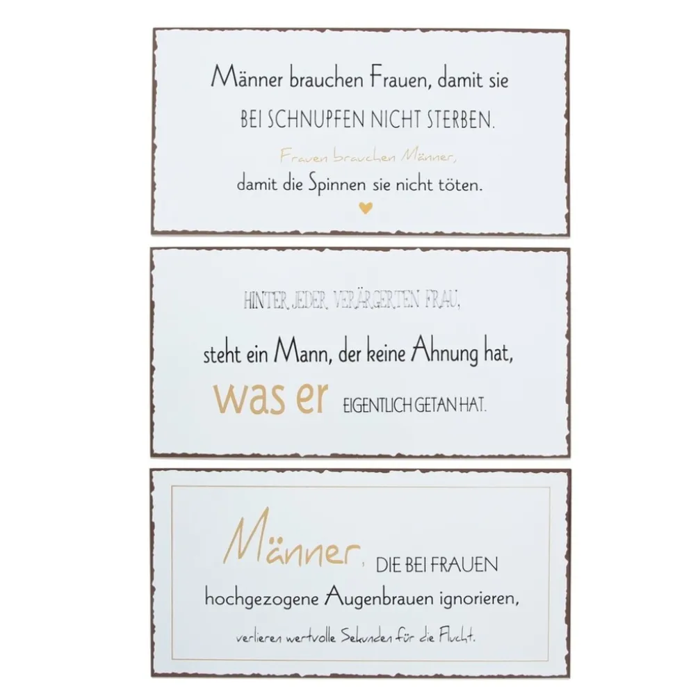 Boltze Schilder Männer, 3er Set