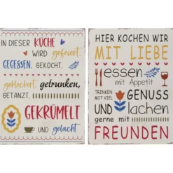 Boltze Schild Kochen mit Liebe 2er