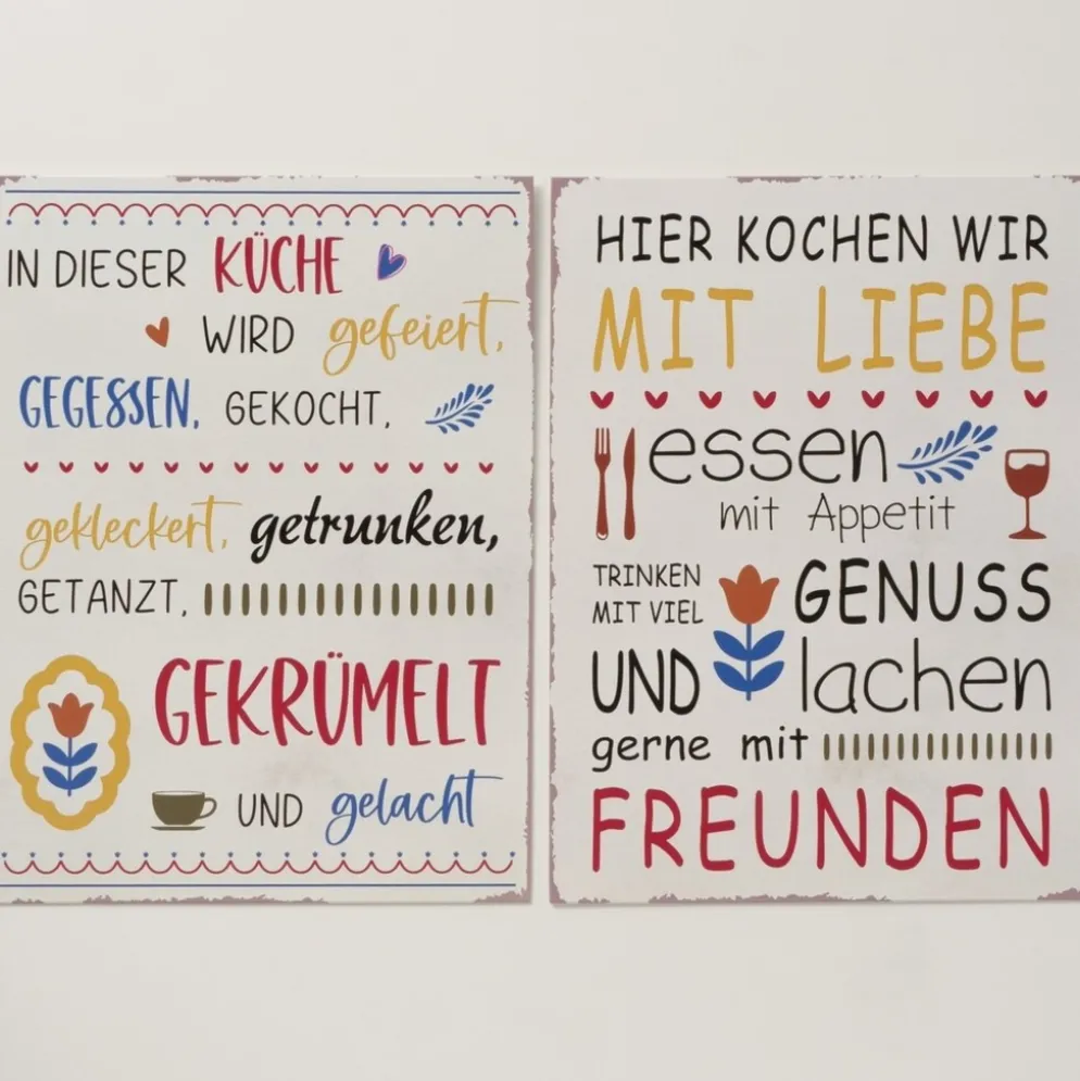 Boltze Schild Kochen mit Liebe 2er