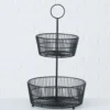 Boltze Schwarze Etagere Gea