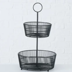 Boltze Schwarze Etagere Gea