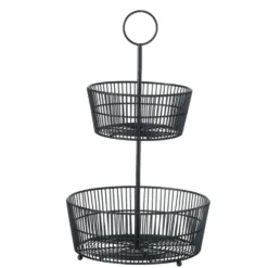 Boltze Schwarze Etagere Gea