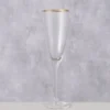 Boltze Sektglas Sofia lang mit Goldrand