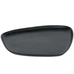 Boltze Tablett Marlisa 3-teiliges Set Schwarz Matt