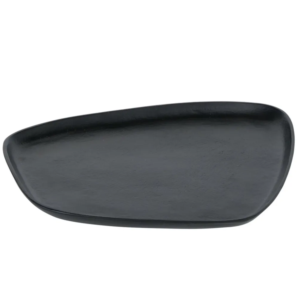 Boltze Tablett Marlisa 3-teiliges Set Schwarz Matt
