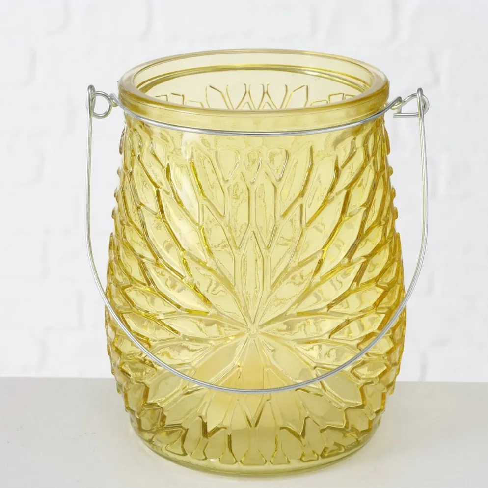 Boltze Teelichthalter Teelichtglas Mela 3er Set